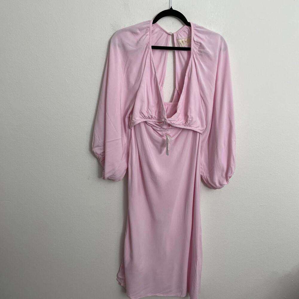 JEN'S PIRATE BOOTY Dress Rio Sonora Baby Pink cut outs size L NWT $231msrp - Picture 7 of 10